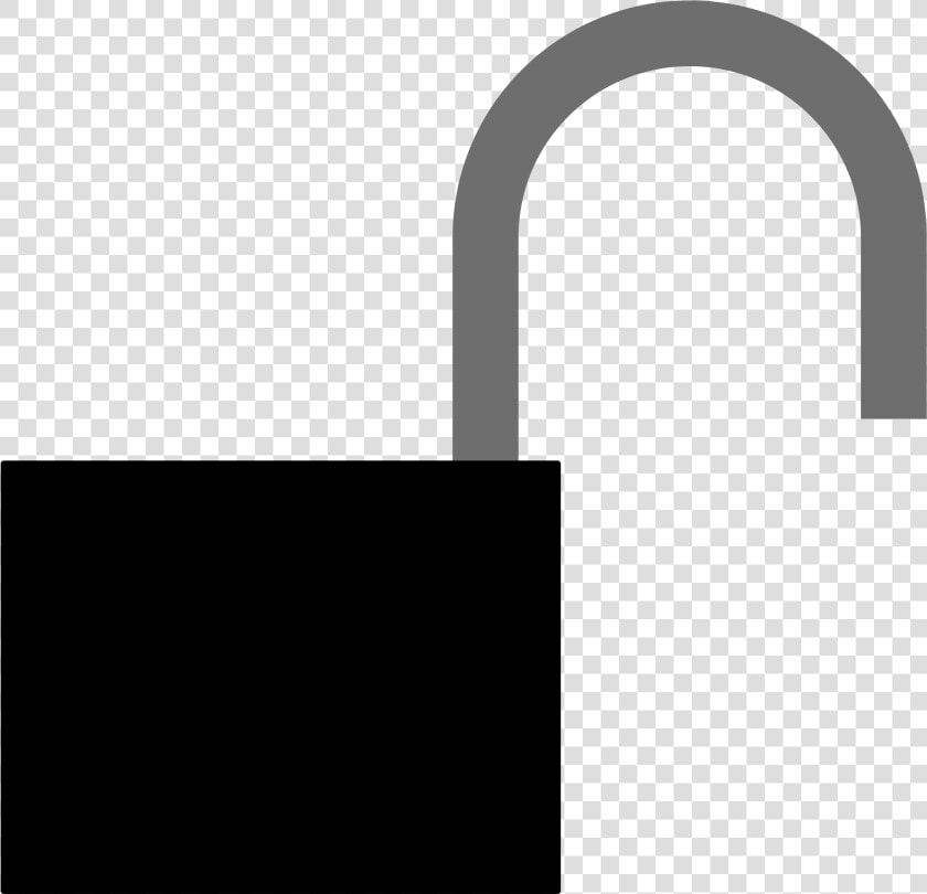 Silhou Big Image Png   Unlocked Lock Clipart  Transparent PngTransparent PNG