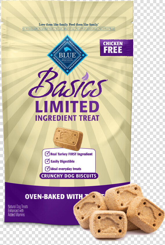 Blue Basics Turkey  amp  Potato Biscuits Dog Treats   Blue Buffalo Basics Lamb And Potato  HD Png DownloadTransparent PNG