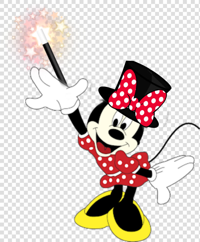  minnie  magic  circo  circus  laço  vermelho   Minnie Mouse  HD Png DownloadTransparent PNG