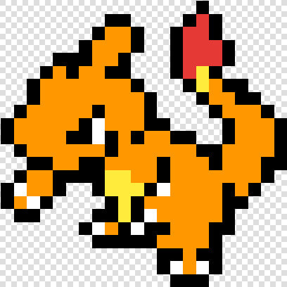 Pixel Art Pokemon Charmeleon  HD Png DownloadTransparent PNG