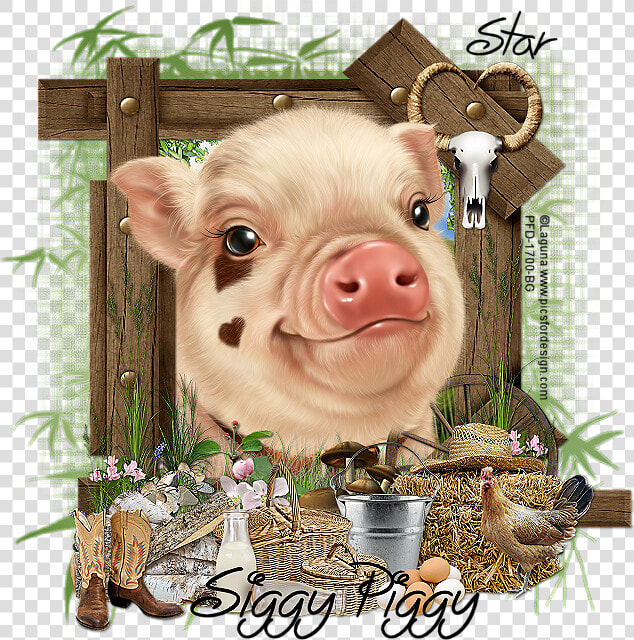 Laguna Siggy Piggy   Gif Bisous Du Soir  HD Png DownloadTransparent PNG