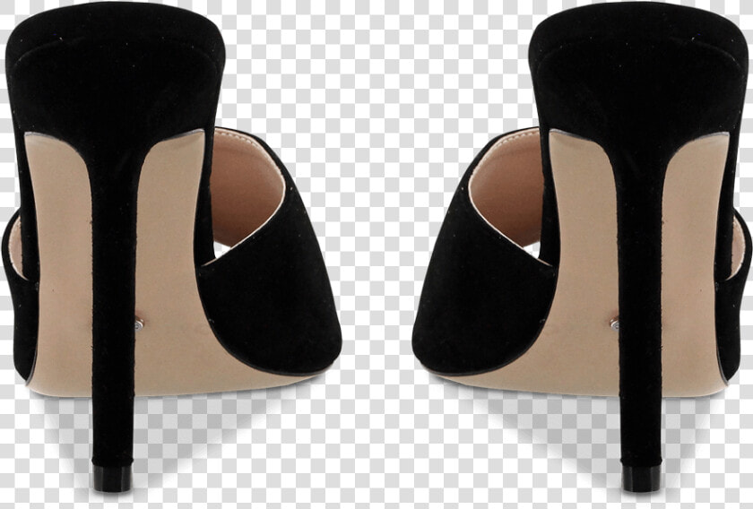 Marley Black Kid Suede Back   Basic Pump  HD Png DownloadTransparent PNG