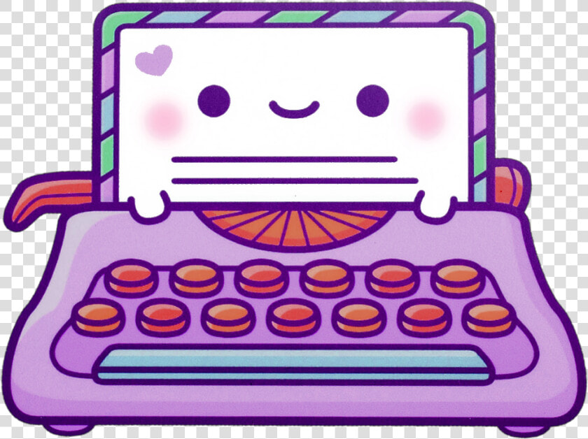 Typewriter Clipart   Png Download   Kawaii Typewriter  Transparent PngTransparent PNG