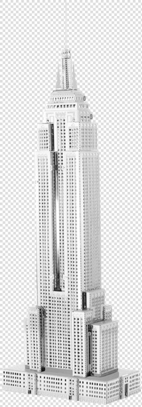 Empire State Building Metal Model Kit   Empire State Building Front View  HD Png DownloadTransparent PNG