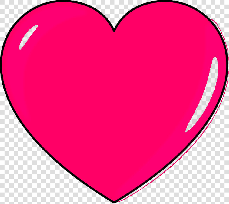 Small  Outline  Cartoon  Heart  Love  Pink  Hearts   Heart Clipart Transparent Background  HD Png DownloadTransparent PNG