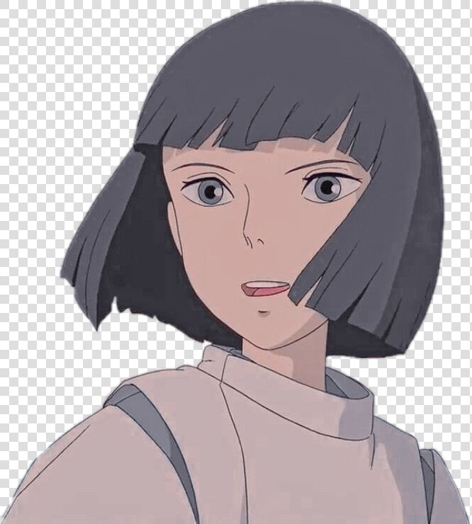  anime  animegirl  animeaesthetic  animegrunge  animeedits   Haku Spirited Away  HD Png DownloadTransparent PNG