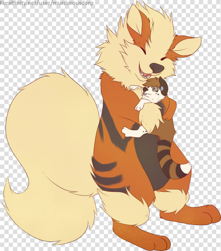 Arcanine Uses Hugs   Pokemon Arcanine Hug  HD Png DownloadTransparent PNG