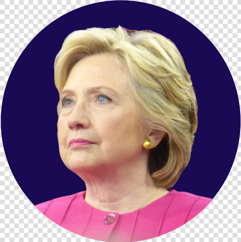 Hillary Rodham Clinton Circle Navy blue Background   Circular Pictures Of Hillary Clinton  HD Png DownloadTransparent PNG