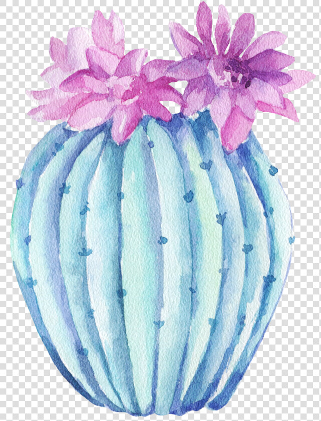  freetoedit  ftestickers  watercolor  cactus  green   Chrysanths  HD Png DownloadTransparent PNG