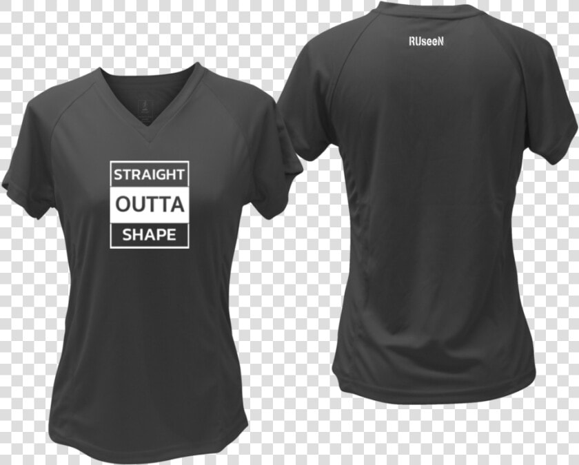 Women S Reflective Short Sleeve Shirt Straight Outta   Active Shirt  HD Png DownloadTransparent PNG