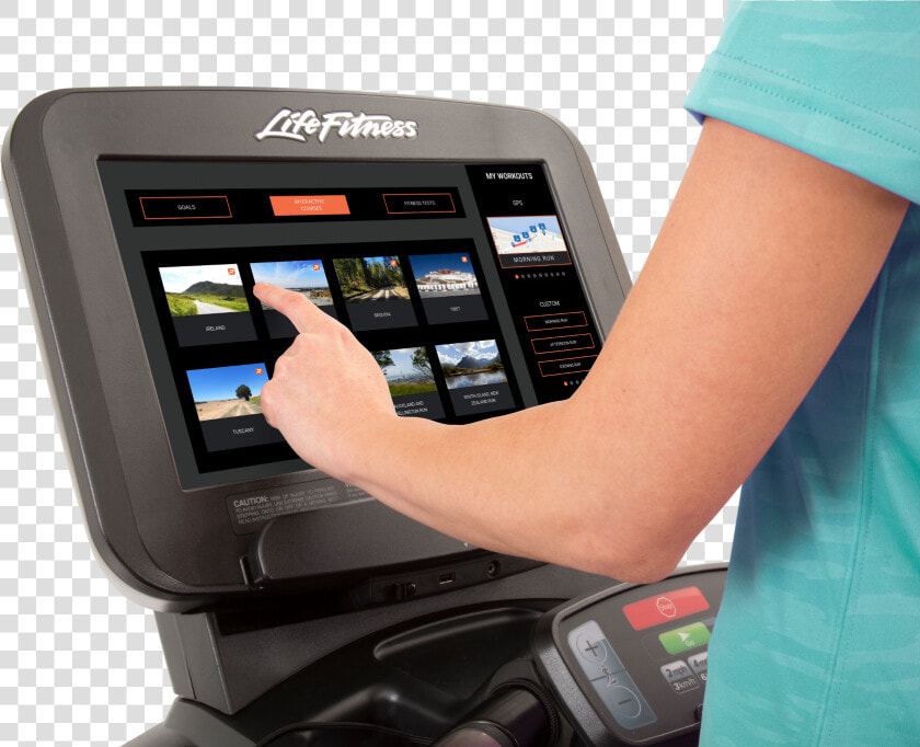 Discover Se3 Console Treadmill Lefthand Interactivecourses   Life Fitness  HD Png DownloadTransparent PNG