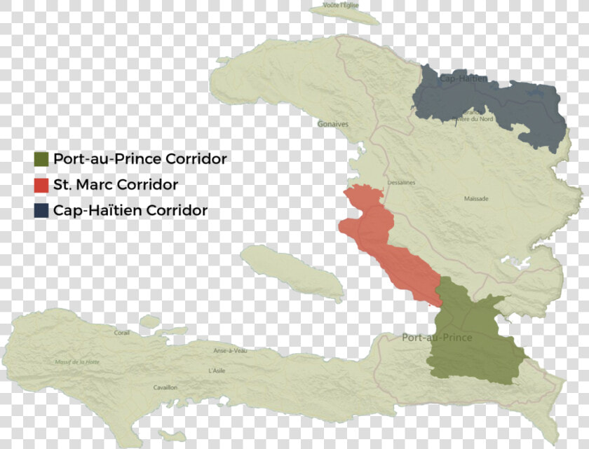 Haiti Map Corridors   Haiti Map And Flag Png  Transparent PngTransparent PNG