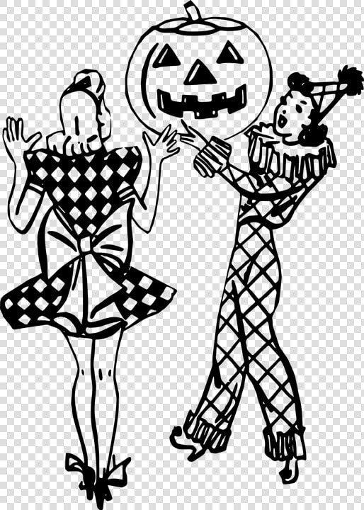 Halloween  Retro  Scared Woman  Man  Horror  Vintage   Funny Happy Halloween Birthday  HD Png DownloadTransparent PNG