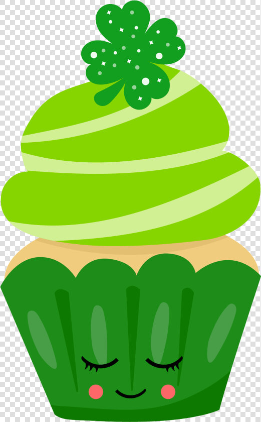 Shamrock Clipart Cupcake   St Patricks Day Cupcake Clipart  HD Png DownloadTransparent PNG