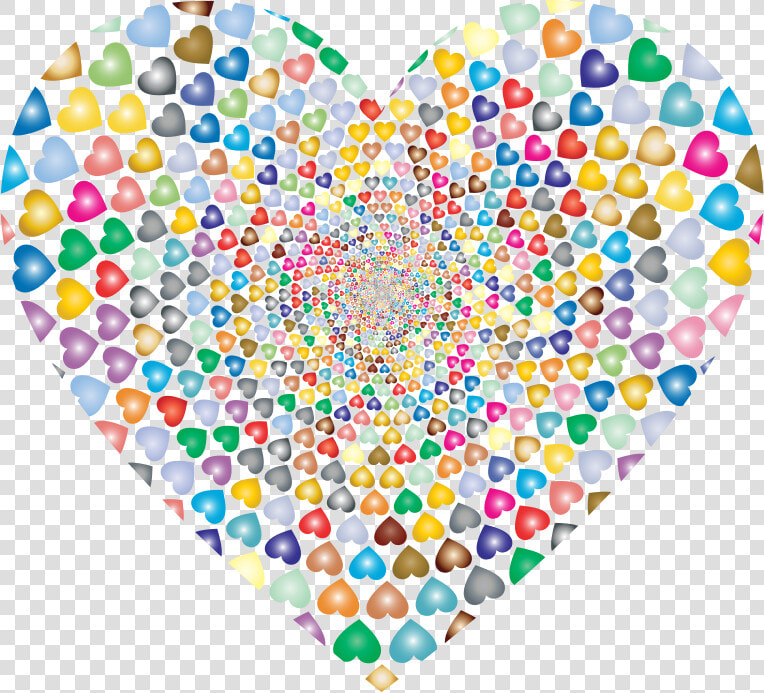 Prismatic Hearts Vortex Heart   Big Heart People Inside  HD Png DownloadTransparent PNG