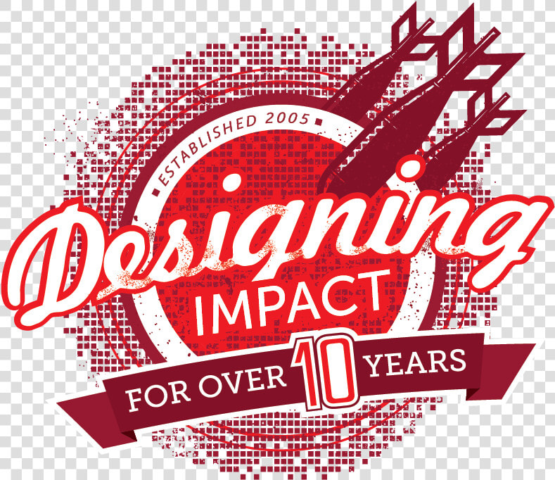 Designing Impact For Over 10 Years   Creative Logo For Graphic Designer  HD Png DownloadTransparent PNG