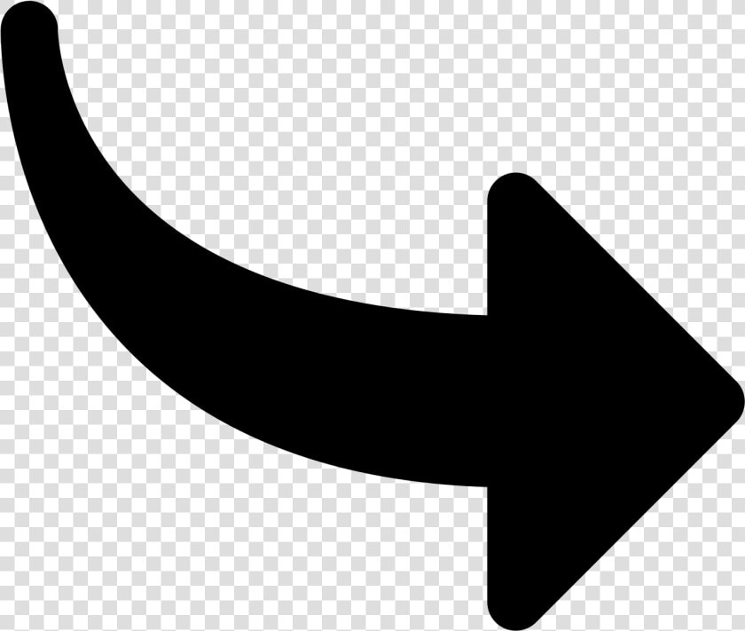 Curved Arrow Icon   Curved Arrow Pointing Right  HD Png DownloadTransparent PNG