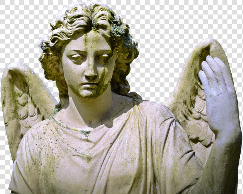 Angel  Figure  Mourning  Hope  Sculpture  Statue  Face   Angel Statue Face  HD Png DownloadTransparent PNG