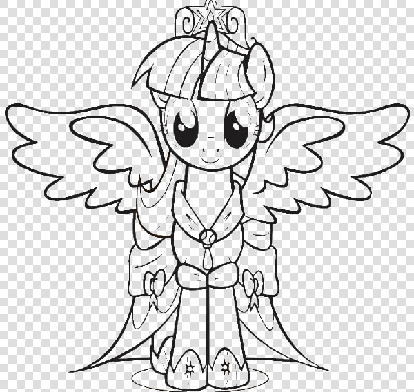 My Little Pony Coloring Pages Princess Twilight Sparkle   My Little Pony Princess Twilight Sparkle Coloring Pages  HD Png DownloadTransparent PNG