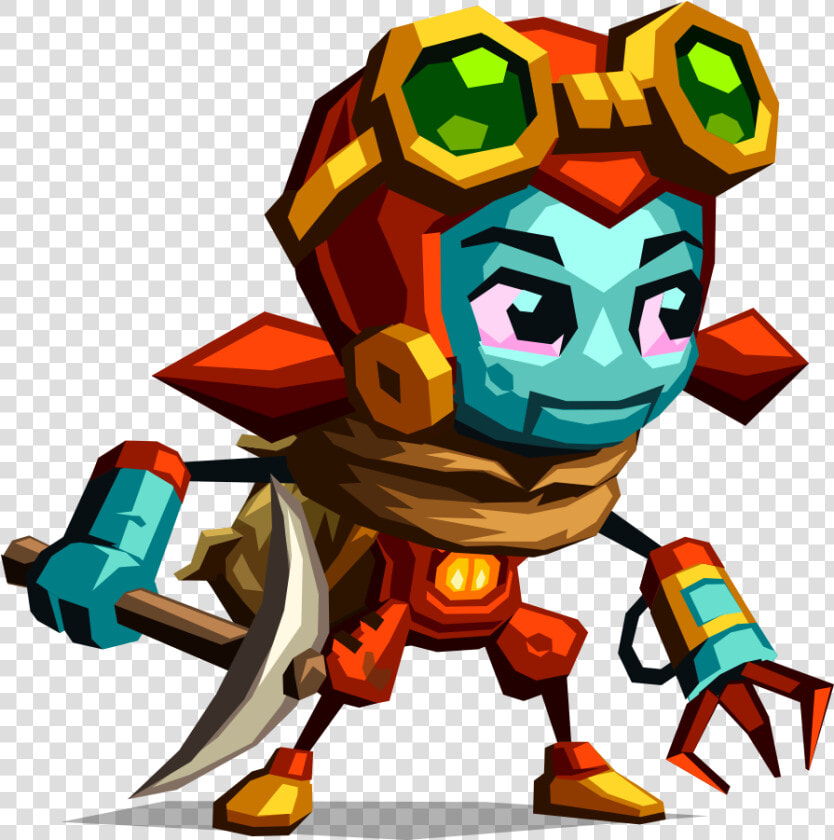 Steamworld Dig 2 Dorothy With Pickaxe   Steamworld Dig 2 Main Character  HD Png DownloadTransparent PNG