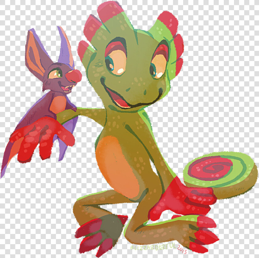 8lizza2deruc2  s Yooka laylee Vertebrate Cartoon Art   Yooka Laylee Art Cute  HD Png DownloadTransparent PNG