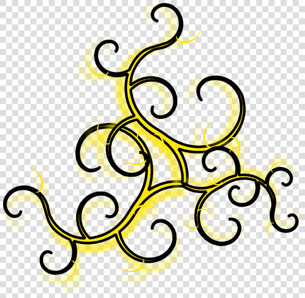 Black And Gold Swirls Clip Art   Swirl And Twirl Design  HD Png DownloadTransparent PNG