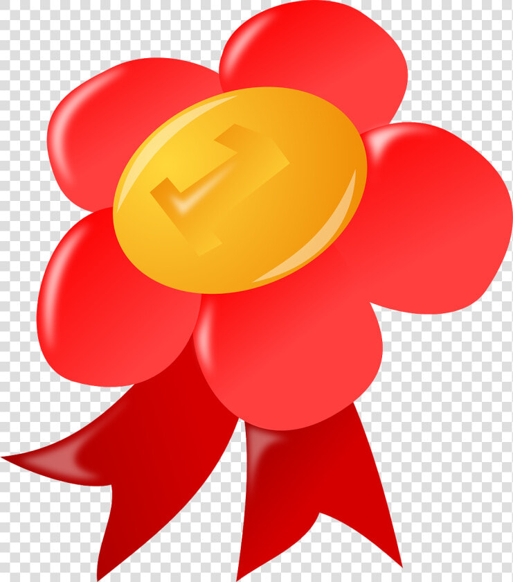 Medal  Winner  Golden  Ribbon  Reward  Medallion  Red   Award  HD Png DownloadTransparent PNG