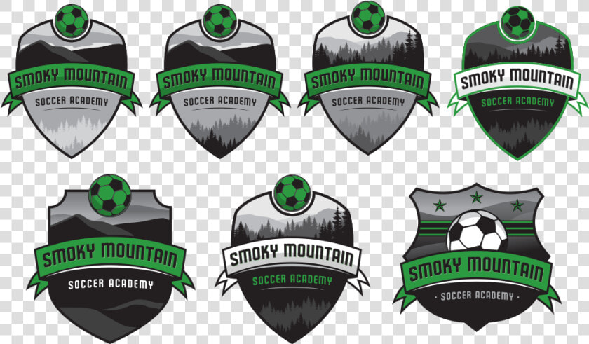 Smoky Mountain Soccer Academy Crest Deisgns   Png Download   Soccer Logo With Mountains  Transparent PngTransparent PNG