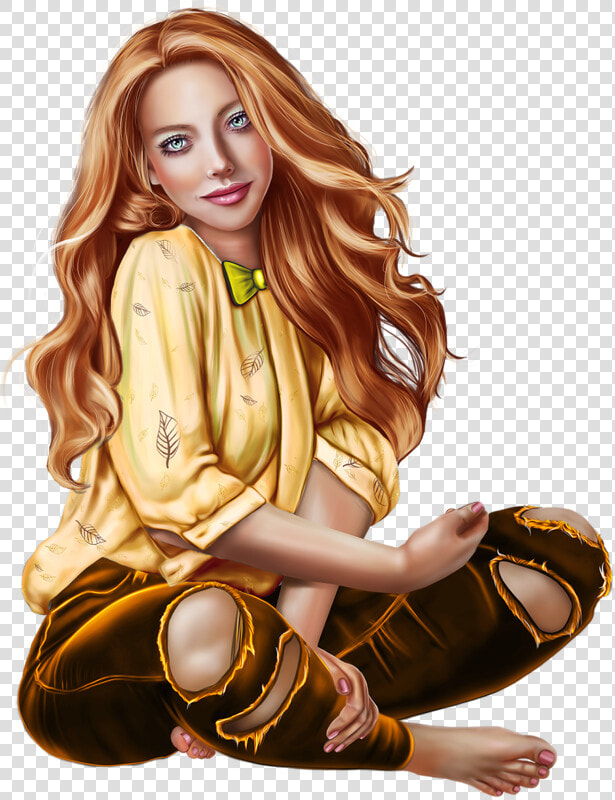 Glam Girl  Girly Girl  Girls Clips  3d Girl  3d Artist    Cartoon Girl Digital Drawing  HD Png DownloadTransparent PNG