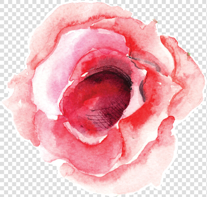 Single Rose Bloom   Png Water Color Single Flower  Transparent PngTransparent PNG