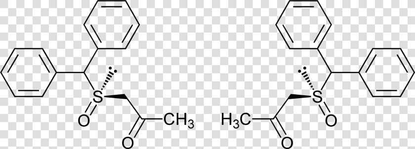 Modafinil Enantiomers Strutural Formulae   Armodafinil Vs Modafinil  HD Png DownloadTransparent PNG