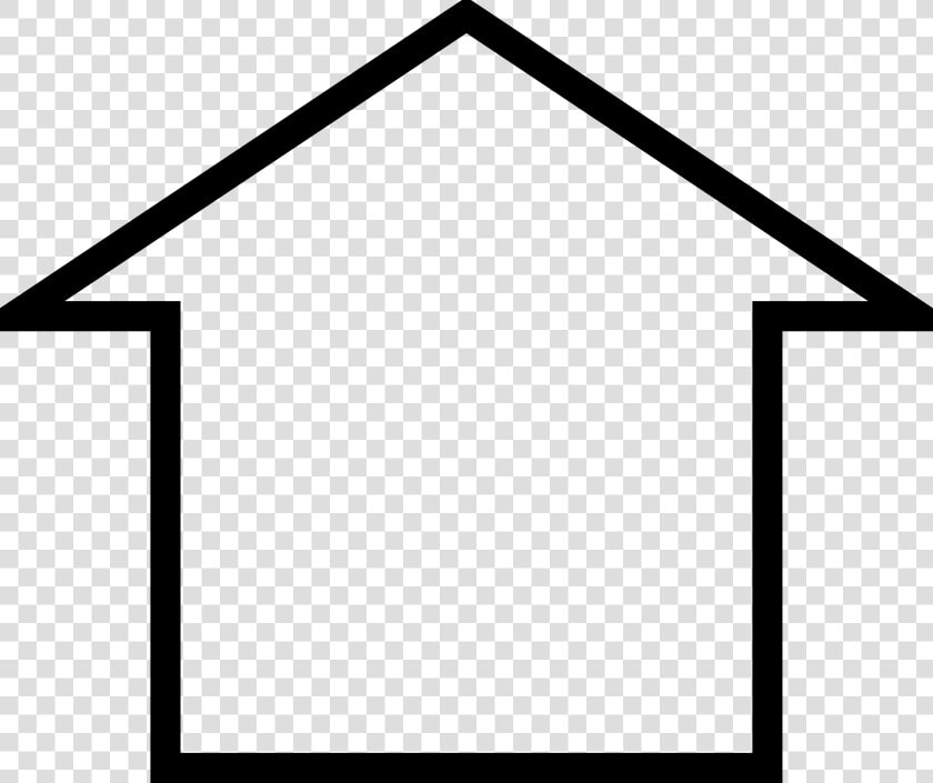 Outline Of A House   House Outline Clipart  HD Png DownloadTransparent PNG