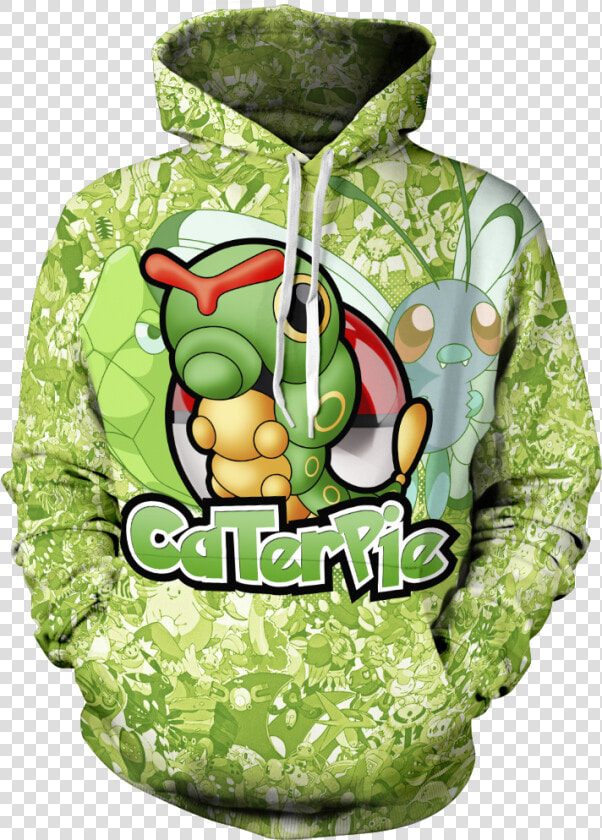 Caterpie Unisex Hoodie   Weed Pullover  HD Png DownloadTransparent PNG