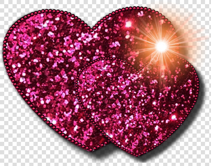 S Day magenta fashion Accessory   Heart Images With Glitter  HD Png DownloadTransparent PNG