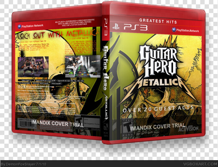 Guitar Hero Metallica Box Art Cover   Guitar Hero Box Art  HD Png DownloadTransparent PNG