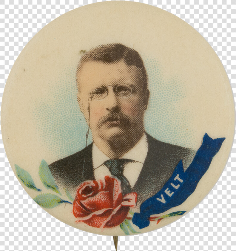 Theodore Roosevelt Political Button Museum   Teddy Roosevelt Picture In A Circle  HD Png DownloadTransparent PNG