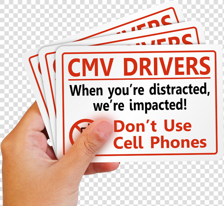 Cmv Drivers Don T Use Cell Phones label   Learning  HD Png DownloadTransparent PNG