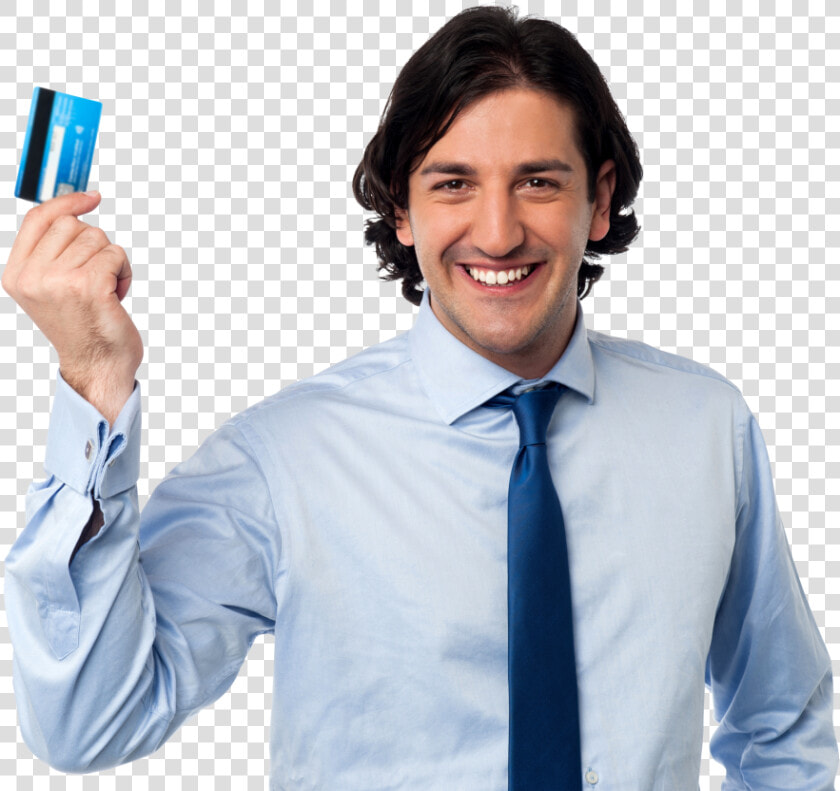 Man Holding Credit Card Png Image   Credit Card Man Png  Transparent PngTransparent PNG