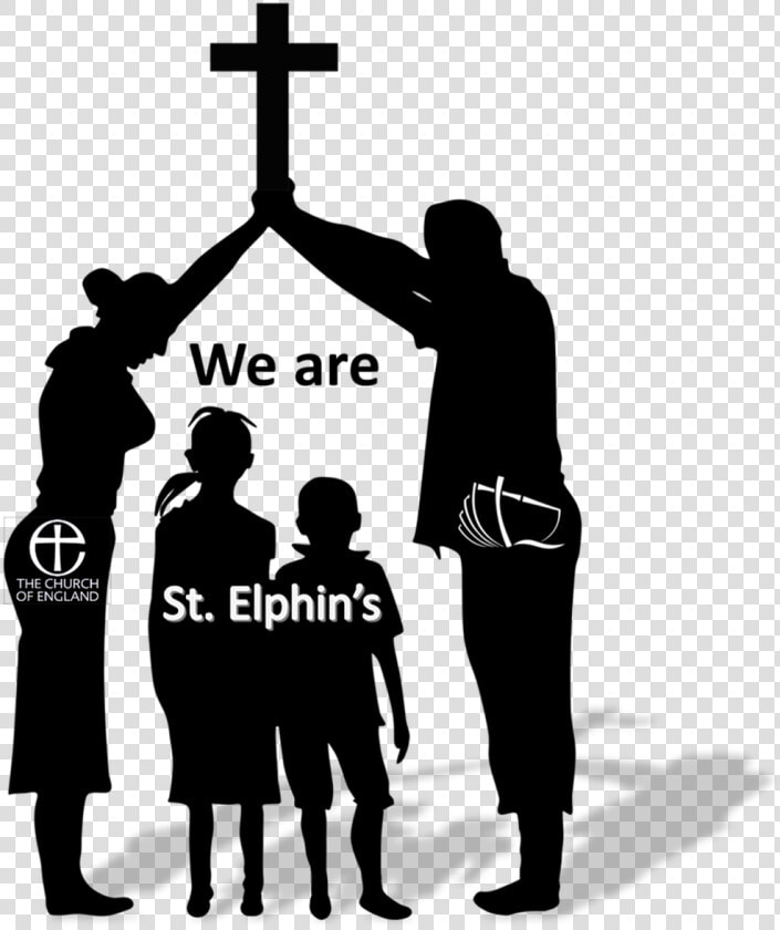 Transparent Christening Png   Silhouette Family Vector Png  Png DownloadTransparent PNG