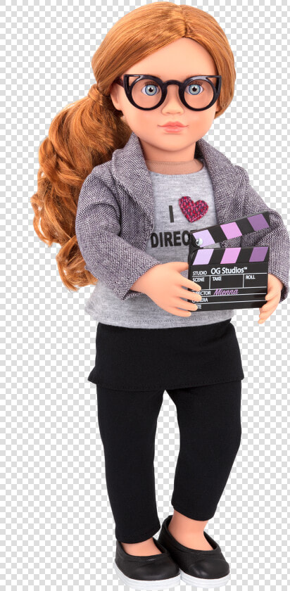 Mienna Deluxe 18 inch Movie Doll With Clapperboard   Our Generation New Mienna Doll  HD Png DownloadTransparent PNG