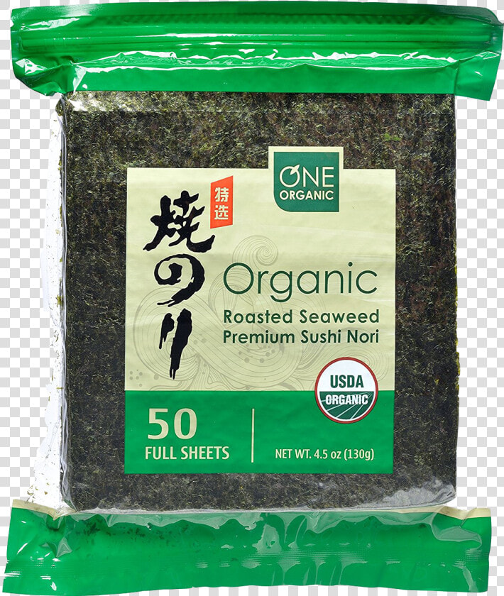 One Organic Sushi Nori Premium Roasted Organic Seaweed   Organic Nori  HD Png DownloadTransparent PNG