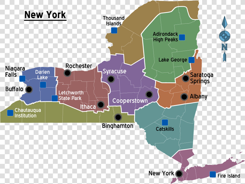 New York Regions Map   New York State No Background  HD Png DownloadTransparent PNG