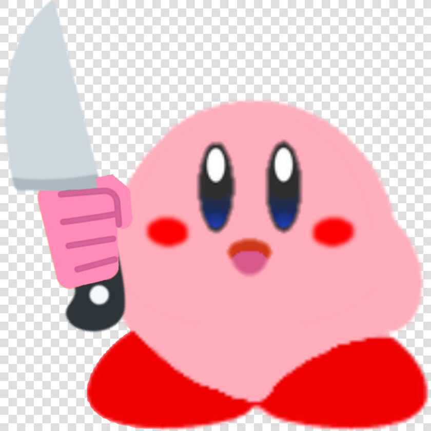 Knifekirby Discord Emoji   Kirby With Knife Discord Transparent  HD Png DownloadTransparent PNG