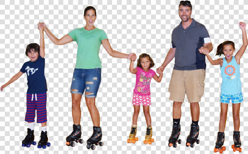 Image Is Not Available   Family Are Inline Skating  HD Png DownloadTransparent PNG