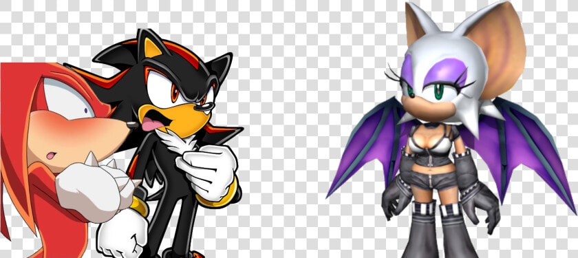 Shadow Sonic X Rouge   Png Download   Shadow The Hedgehog Rouge  Transparent PngTransparent PNG