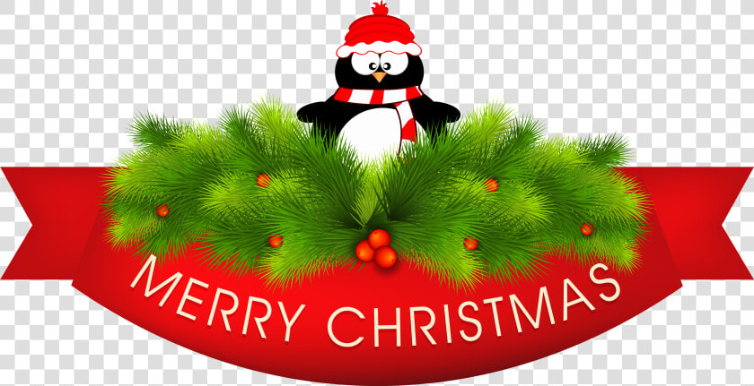 Merry Christmas Decor With Penguin Png Clipart Imageu200b   Merry Christmas Images Png  Transparent PngTransparent PNG