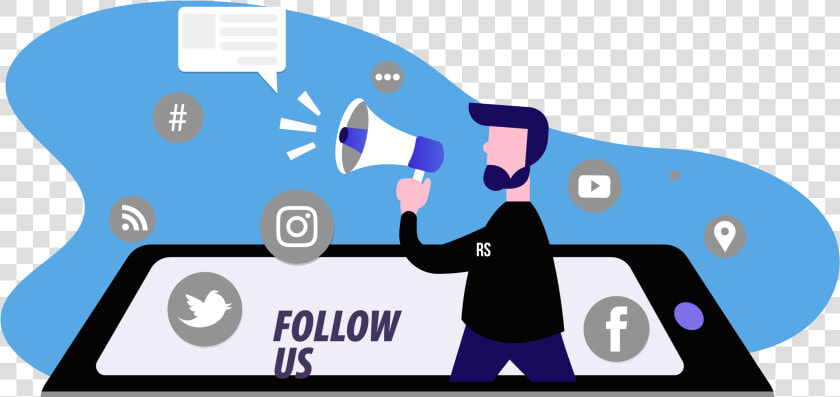 Social Media Image Showing Us Reaching Out To Customers   Illustration  HD Png DownloadTransparent PNG