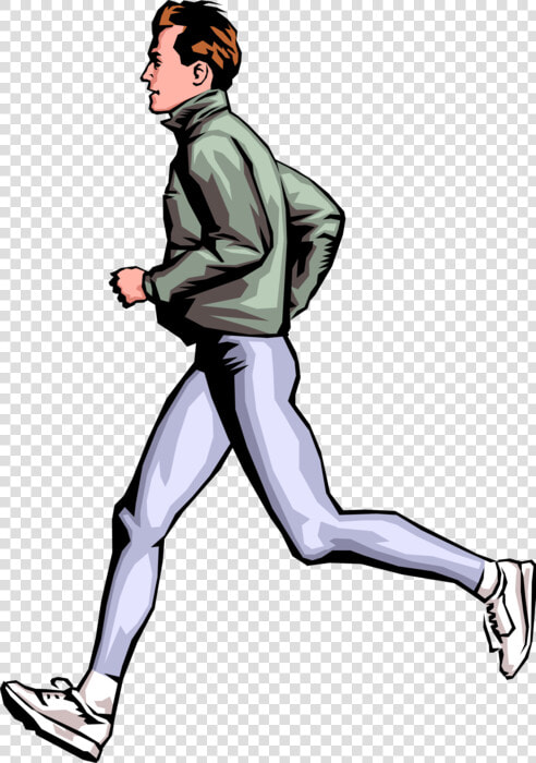 Vector Illustration Of Physical Fitness Exercise Workout   Male Runner  HD Png DownloadTransparent PNG