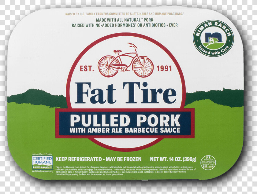 Niman Ranch Fat Tire Pulled Pork Image Number   Grass  HD Png DownloadTransparent PNG