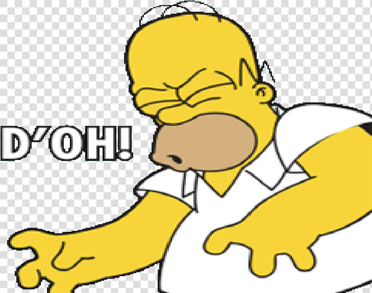 Sticker Other Homer Doh Degoute   Homer Simpson Doh Transparent  HD Png DownloadTransparent PNG